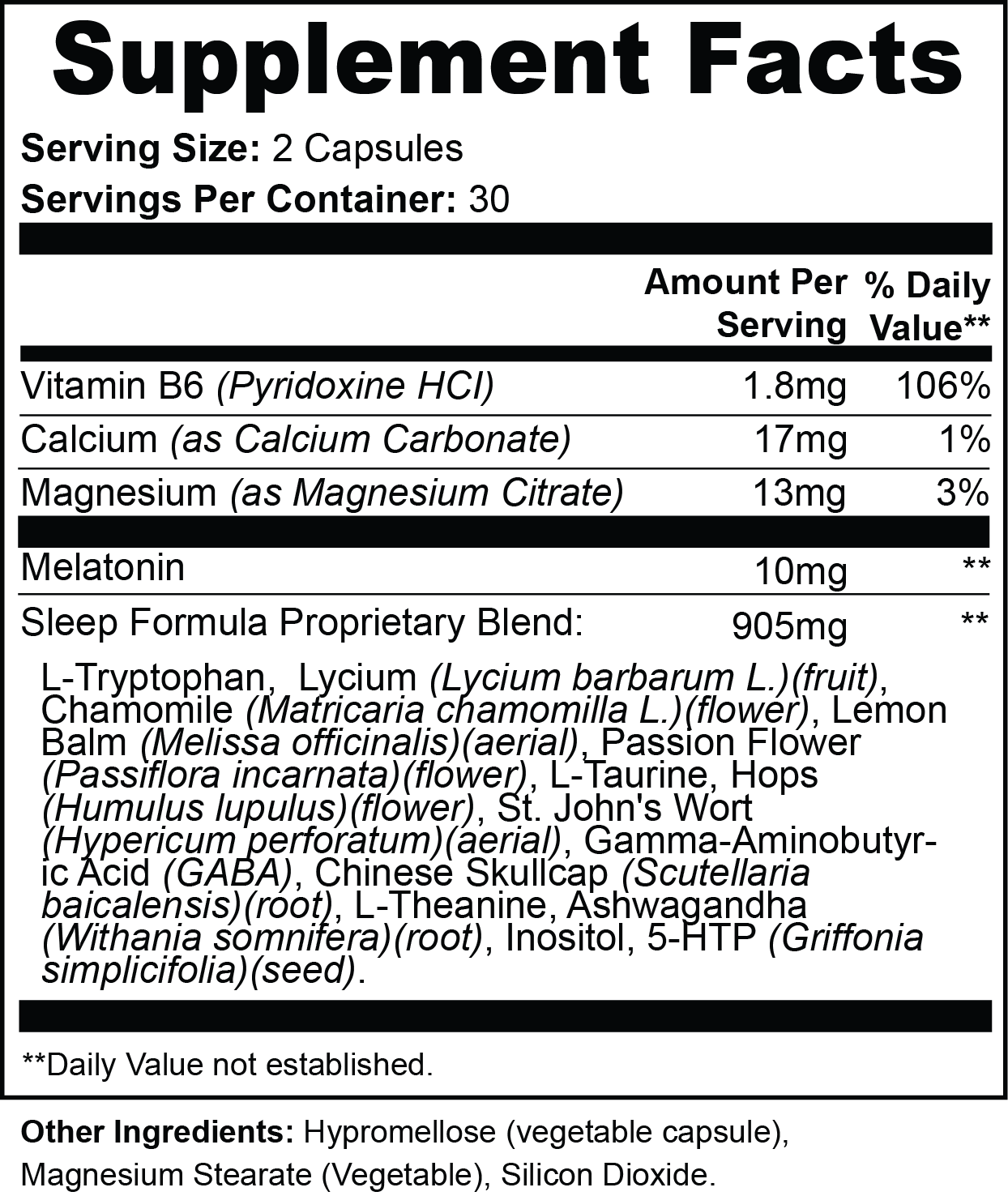 MELATONIN SLEEP FORMULA