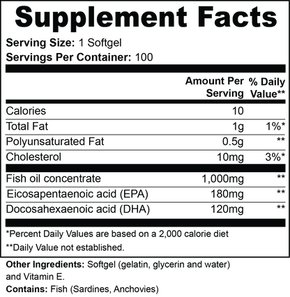 FISH OIL & OMEGA 3'S