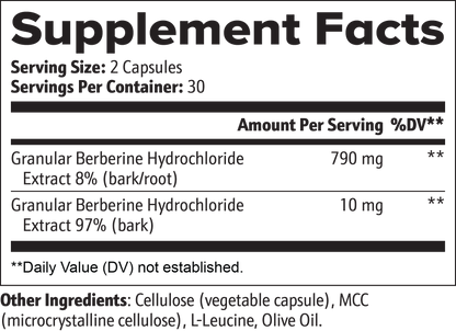BERBERINE HERBAL BLEND  3 BOTTLE BUNDLE